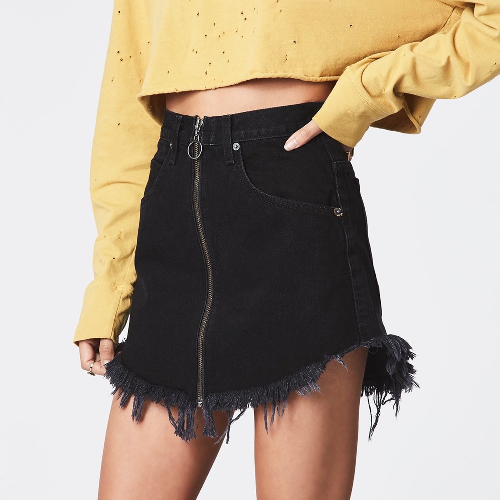 Carmar Denim Beatrice Black Skirt